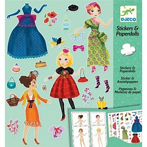 Набор наклеек Мода, с фигурками девушек (Djeco, 09691k)